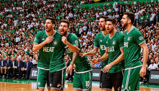 Inter Miami Stars Lionel Messi, Luis Suarez, Jordi Alba, and Sergio Busquets Heat Up the Stands at Heat vs. Celtics Game 4